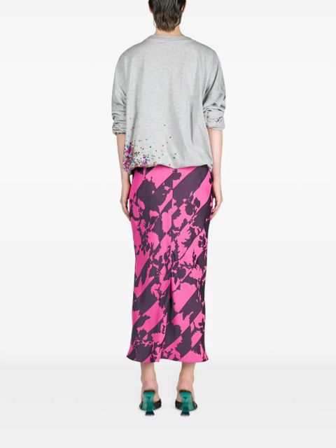 DRIES VAN NOTEN embellished long-sleeve T-shirt - Grey