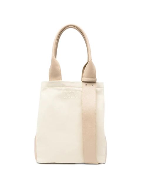 Max Mara logo-embossed tote bag - Neutrals - zdjęcie produktu nr 1
