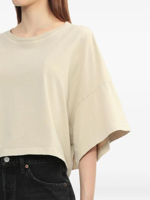 AGOLDE short-sleeve cropped T-shirt - Neutrals