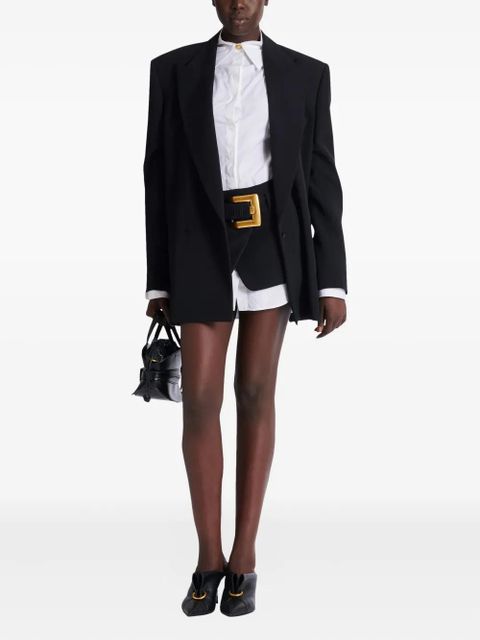 Balmain belted-waist mini skirt - Black - zdjęcie produktu nr 2