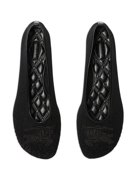 Burberry mesh ballerina shoes - Black