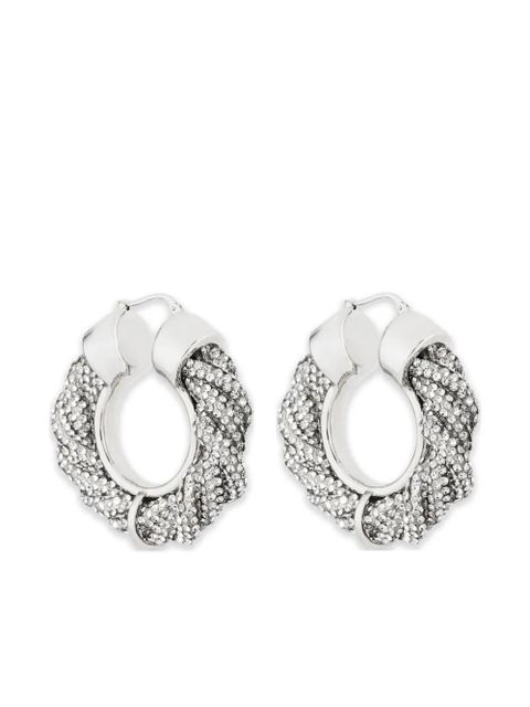 Aquazzura Scintilla hoop earrings - Silver - zdjęcie produktu nr 1