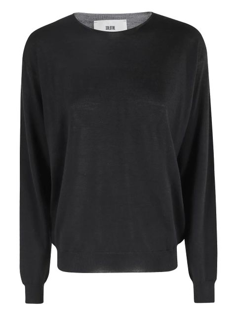SOLOTRE colour-block sweater - Black - zdjęcie produktu nr 1