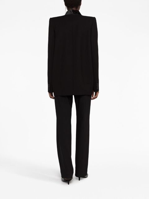 KHAITE The Malek asymmetric blazer - Black