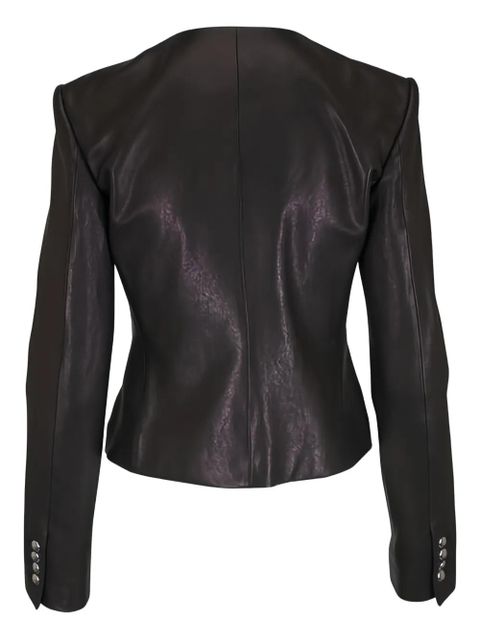KHAITE Nara leather jacket - Black - zdjęcie produktu nr 2
