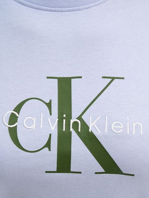 Calvin Klein Jeans t-shirt bawełniany damski kolor niebieski LV047B865G
