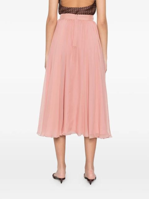 Dolce & Gabbana pleated midi skirt - Pink