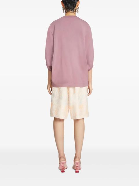 DRIES VAN NOTEN balloon-sleeves T-shirt - Pink