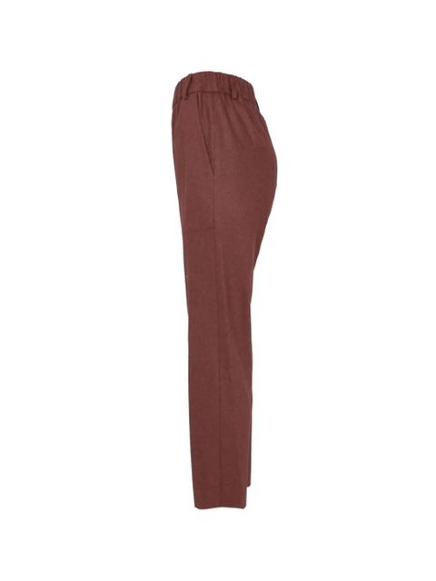 Alysi pockets straight trousers - Brown