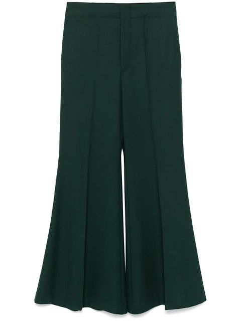 Victoria Beckham wide-leg trousers - Green - zdjęcie produktu nr 1