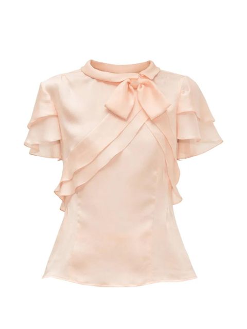 Simone Rocha ruffle bow blouse - Pink - zdjęcie produktu nr 1