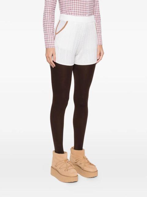 MC2 Saint Barth Azure cable-knit shorts - Neutrals