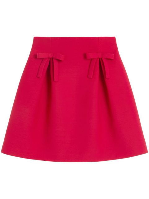 Valentino Garavani Crepe Couture A-line skirt - Red