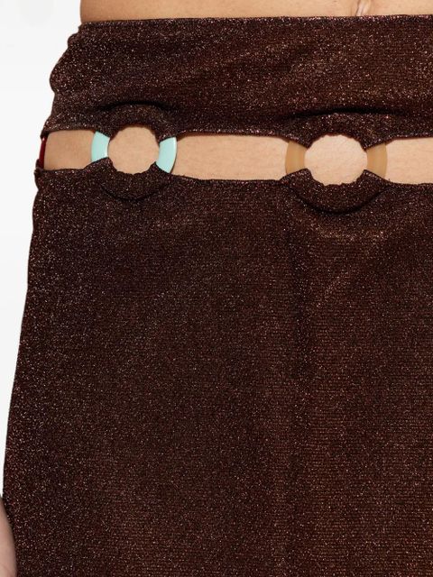 Oséree cut-out mini skirt - Brown