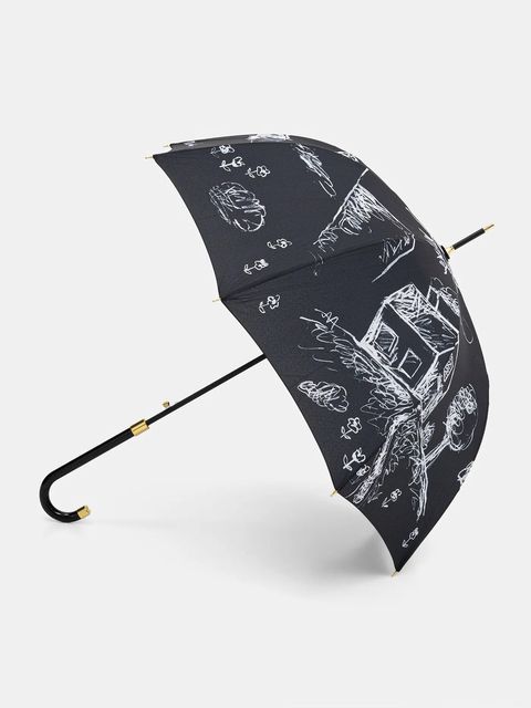 Moschino parasol kolor czarny 8979
