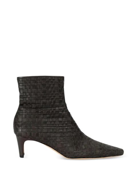 STAUD Wally woven ankle boots - Brown - zdjęcie produktu nr 1