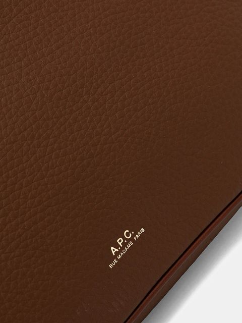A.P.C. torebka skórzana sac vera kolor brązowy PXCBL.F61902