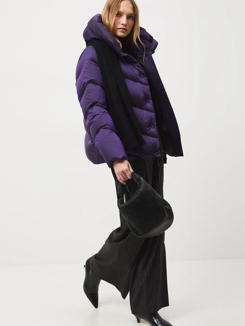 Medicine kurtka puchowa kolor fioletowy