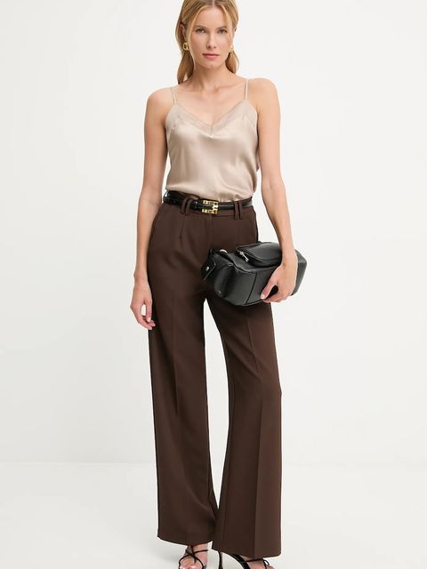 Answear.LAB bluzka damska kolor beżowy gładka