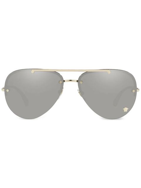 Versace Eyewear pilot-frame sunglasses - Gold - zdjęcie produktu nr 1