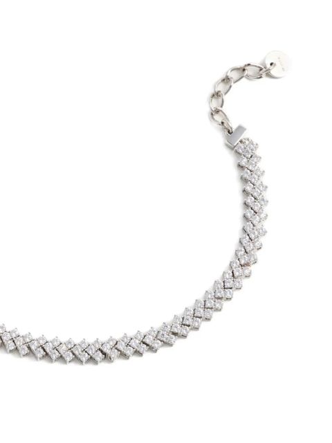 Self-Portrait embellished bracelet - Silver