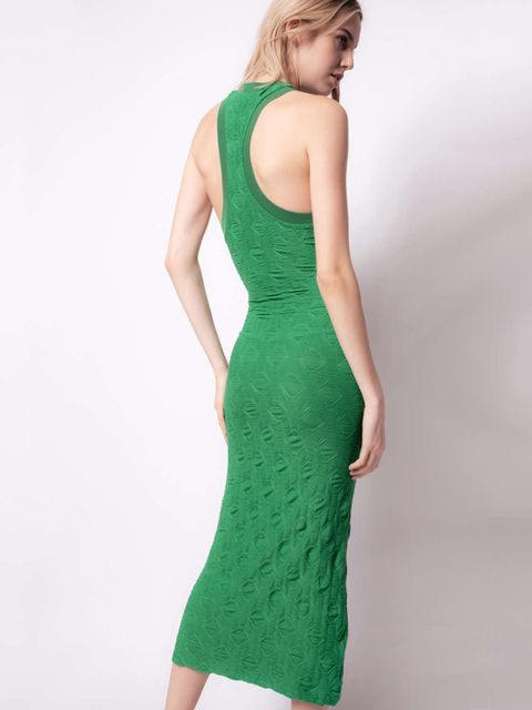 PINKO - Zielona sukienka maxi Agna - zdjęcie produktu nr 2