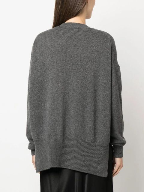 Jil Sander crew neck cashmere jumper - Grey