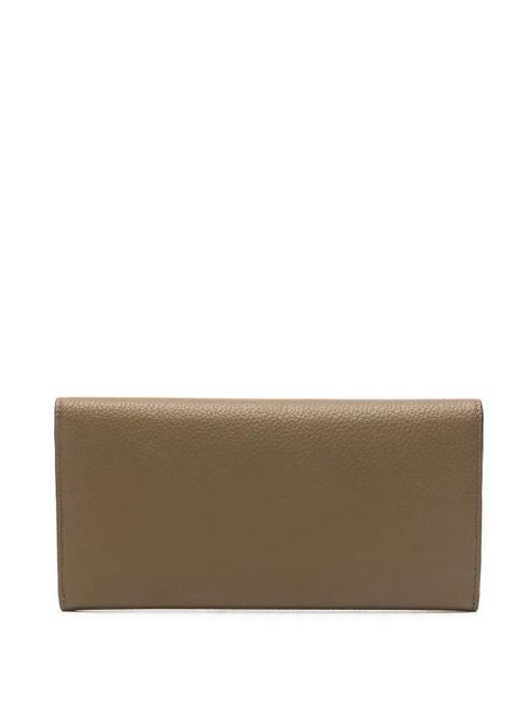 TOTEME T-lock leather wallet - Brown