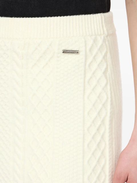 JW Anderson cable-knit mini skirt - Neutrals