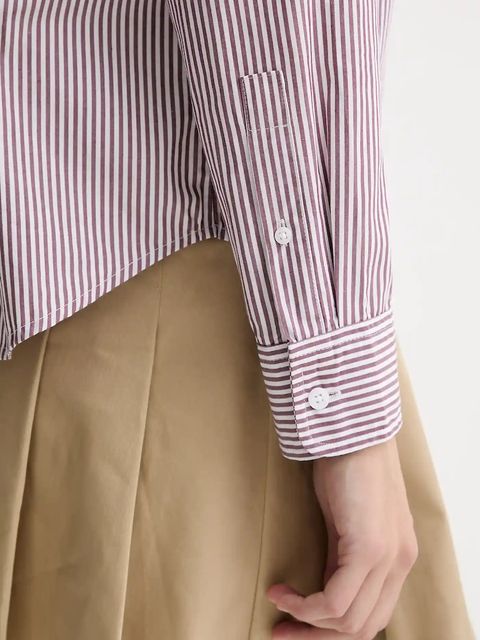 Levi's koszula bawełniana damska kolor brązowy regular z kołnierzykiem klasycznym 34574