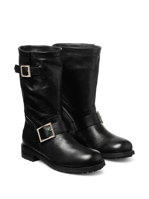 Jimmy Choo Biker Mid buckled biker boots - Black - zdjęcie produktu nr 2
