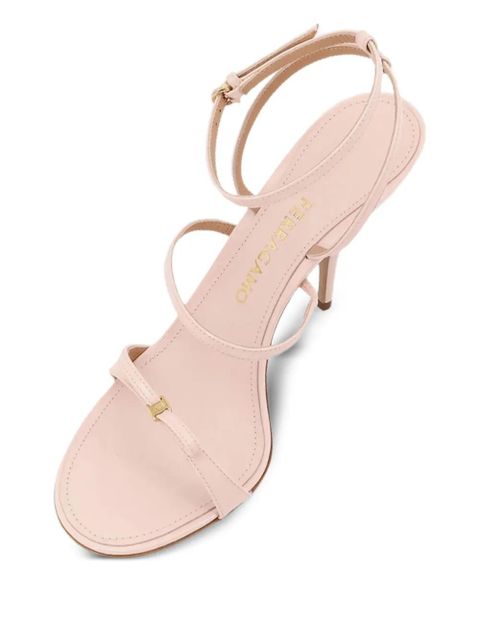 Ferragamo 95mm bow-detail stiletto sandals - Pink