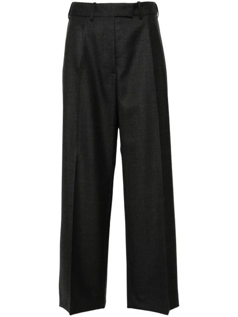 The Row Roan high-waist wide-leg trousers - Grey