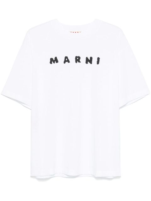 Marni logo-print T-shirt - White - zdjęcie produktu nr 1