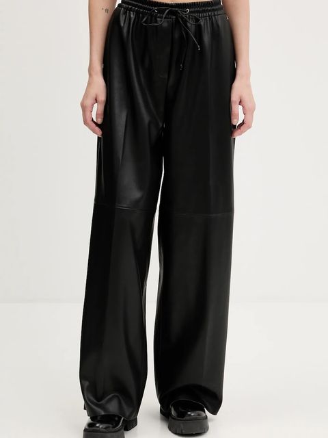 HUGO spodnie damskie kolor czarny proste high waist 50542323 - zdjęcie produktu nr 1