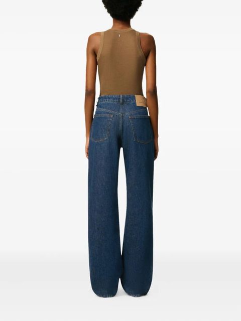 AMI Paris cotton wide-leg jeans - Blue