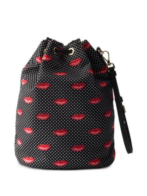 Prada Re-Nylon polka-dot pouch - Black - zdjęcie produktu nr 2