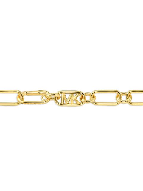 Michael Kors logo link-chain necklace - Gold