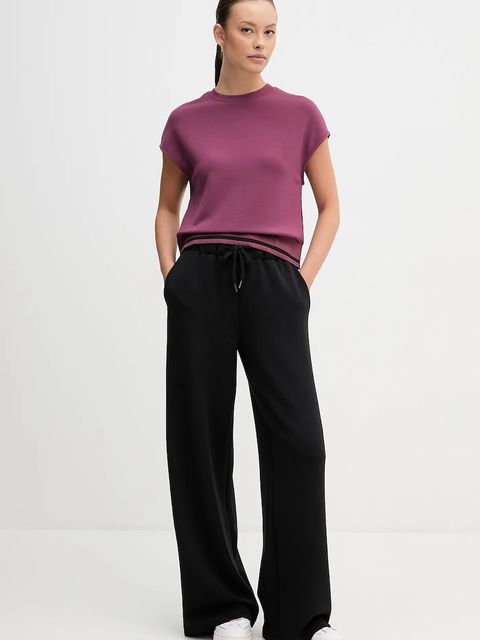 United Colors of Benetton t-shirt damski kolor fioletowy 3QAFD10AX - zdjęcie produktu nr 2