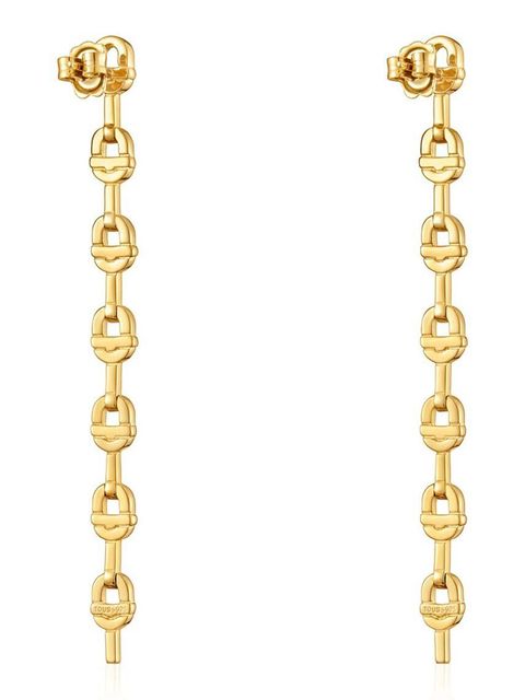 Tous kolczyki ze srebra pokrytego złotem Manifesto 1004223200