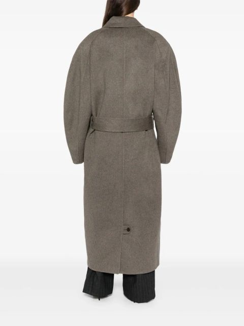 Jacquemus double-breasted belt coat - Grey