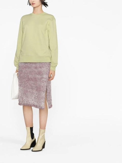 JW Anderson textured midi pencil skirt - Pink