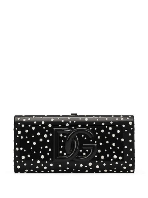 Dolce & Gabbana DG crystal clutch bag - Black - zdjęcie produktu nr 1