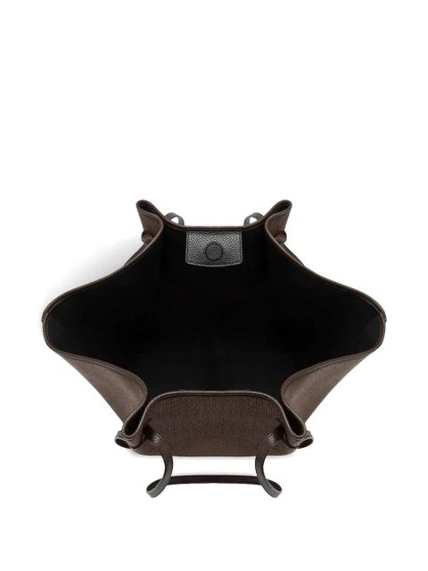 Yuzefi Mochi woven tote bag - Brown