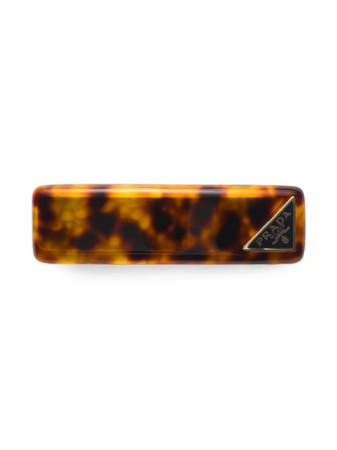 Prada tortoiseshell-effect hair clip - Brown - zdjęcie produktu nr 1