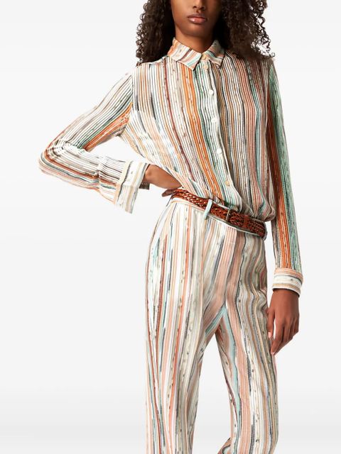 Missoni striped long-sleeve top - Neutrals