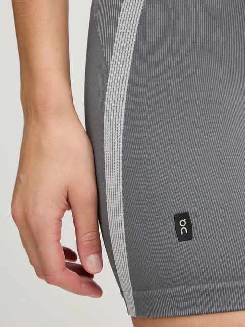 On szorty do jogi Studio damskie kolor szary z nadrukiem high waist 1WF10360962