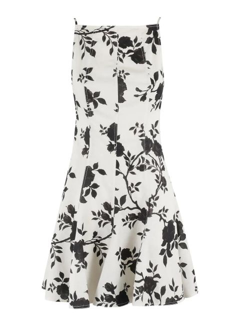 Self-Portrait floral-print mini dress - White - zdjęcie produktu nr 1