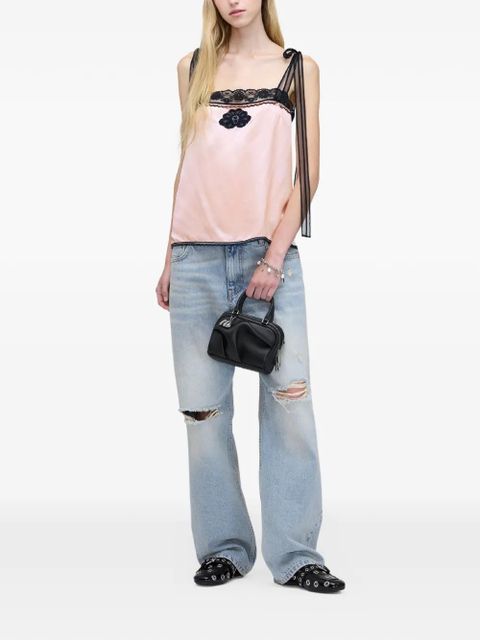 Marc Jacobs lace-detail ribbon top - Pink - zdjęcie produktu nr 2