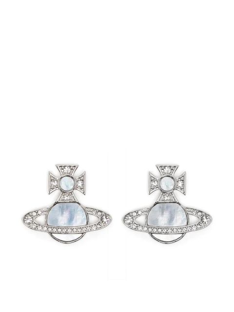 Vivienne Westwood Orb-motif stud earrings - Silver - zdjęcie produktu nr 1